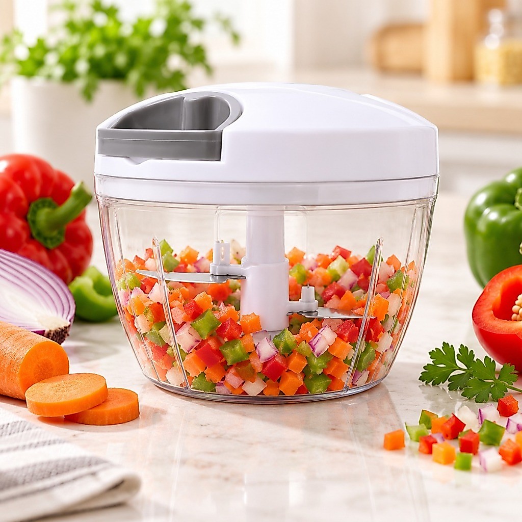 Processador e triturador 500ml 3 Laminas Multiprocessador De Alimentos