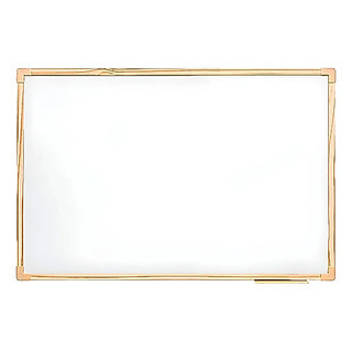80x60 Quadro Branco Lousa Moldura Madeira Pinus Eco Stalo Escritório Escola