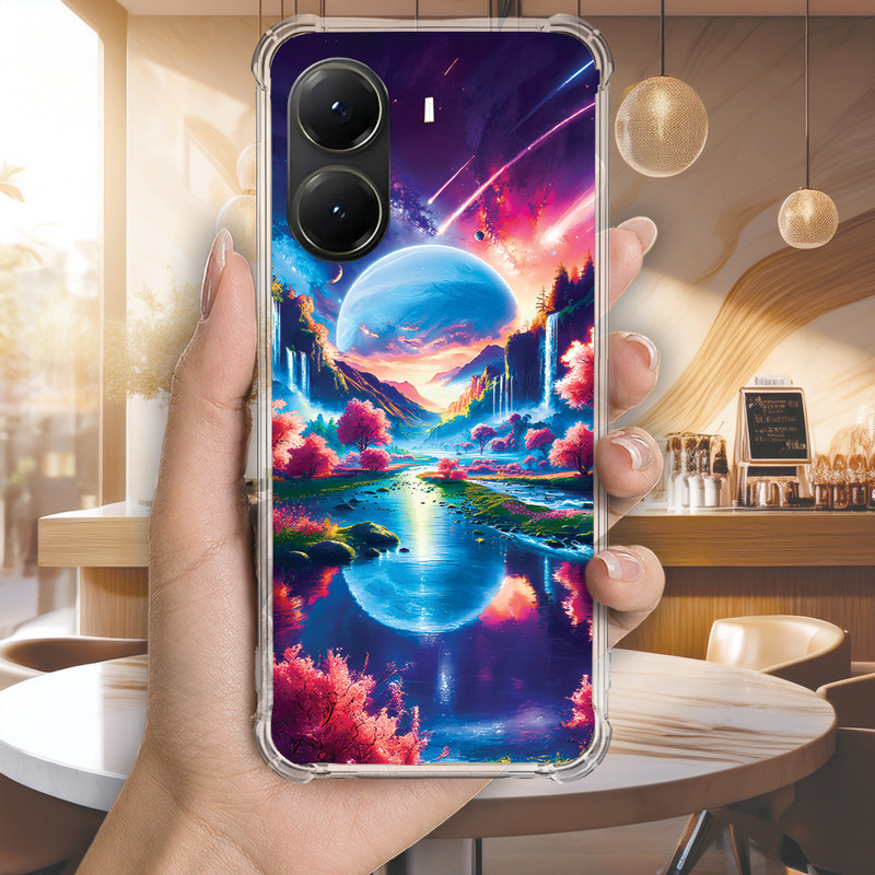 Capa Capinha REDMI NOTE 9T 9S 9C 9A 14C 13C 13 12C 12 10C A3 Anti-impacto Personalizada espaco SONHO cosmico (4111)