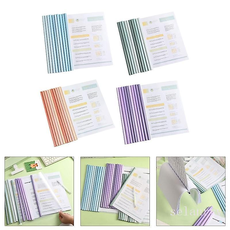 selanrry 10 Unidades Protetor De Papel Fichário Pastas De Relatório Transparentes Para Currículo Documentos De Arquivo