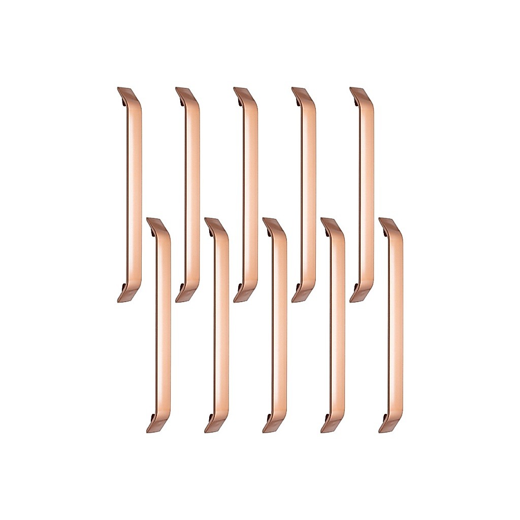 10 Puxadores De Porta Guarda Roupa Escritorio Gavetao 25,6cm