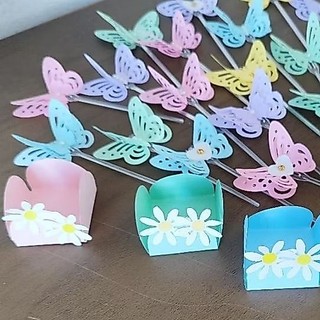 30 Apliques Candy Colors Festa Jardim Encantado 🦋🌸Festa das borboleta festa 15 anos festa arco-iris festa 1 ano