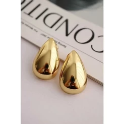 Brinco Gota Haileyvazado banhada a Ouro 18k e Prata 925 Antialérgico
