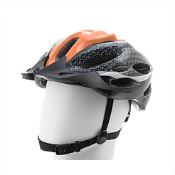 Capacete Esportivo Adulto Laranja e Cinza Vollo