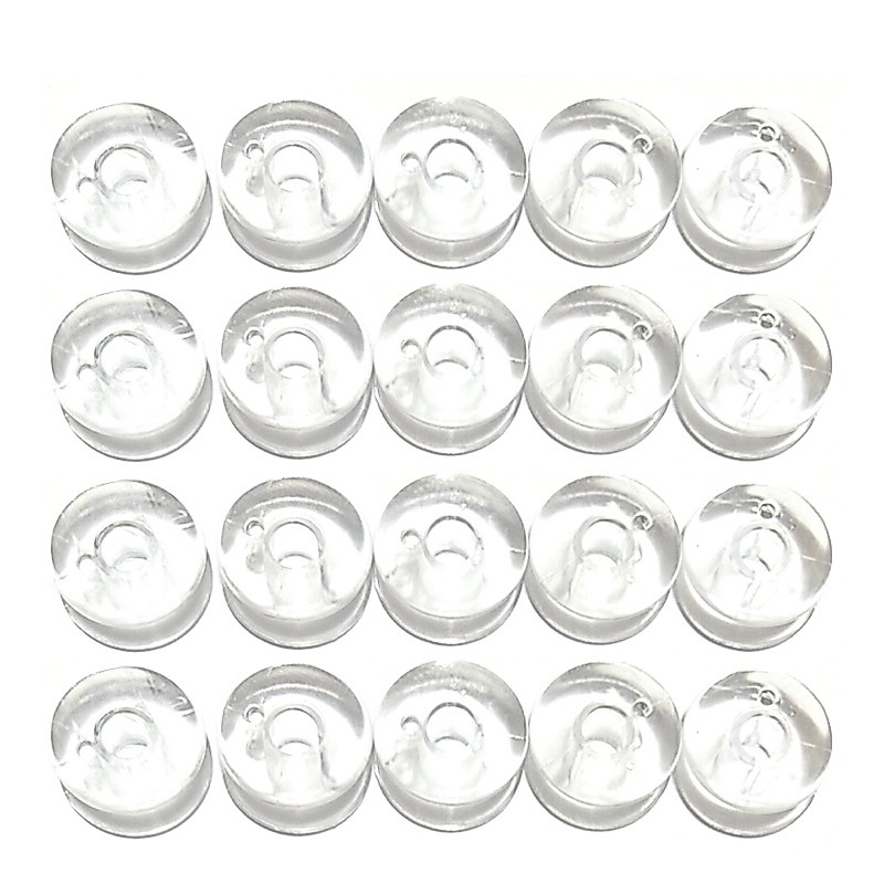 20 Bobinas Plástica Baixa P/ Máquina Doméstica