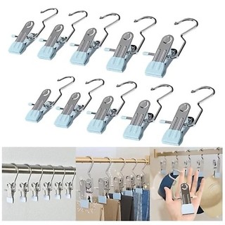 GUIANA Kit 10/20/30 unidades Mini Cabide Gancho para Roupa Ganchos de Calça Jeans Aço Ino…