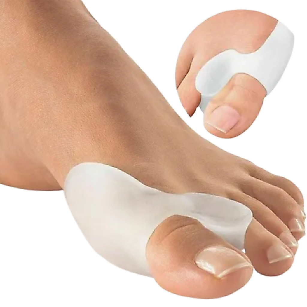 3 Pares Protetor Joanete Corretivo Ortopedico Com Separador Dedos Silicone Macio