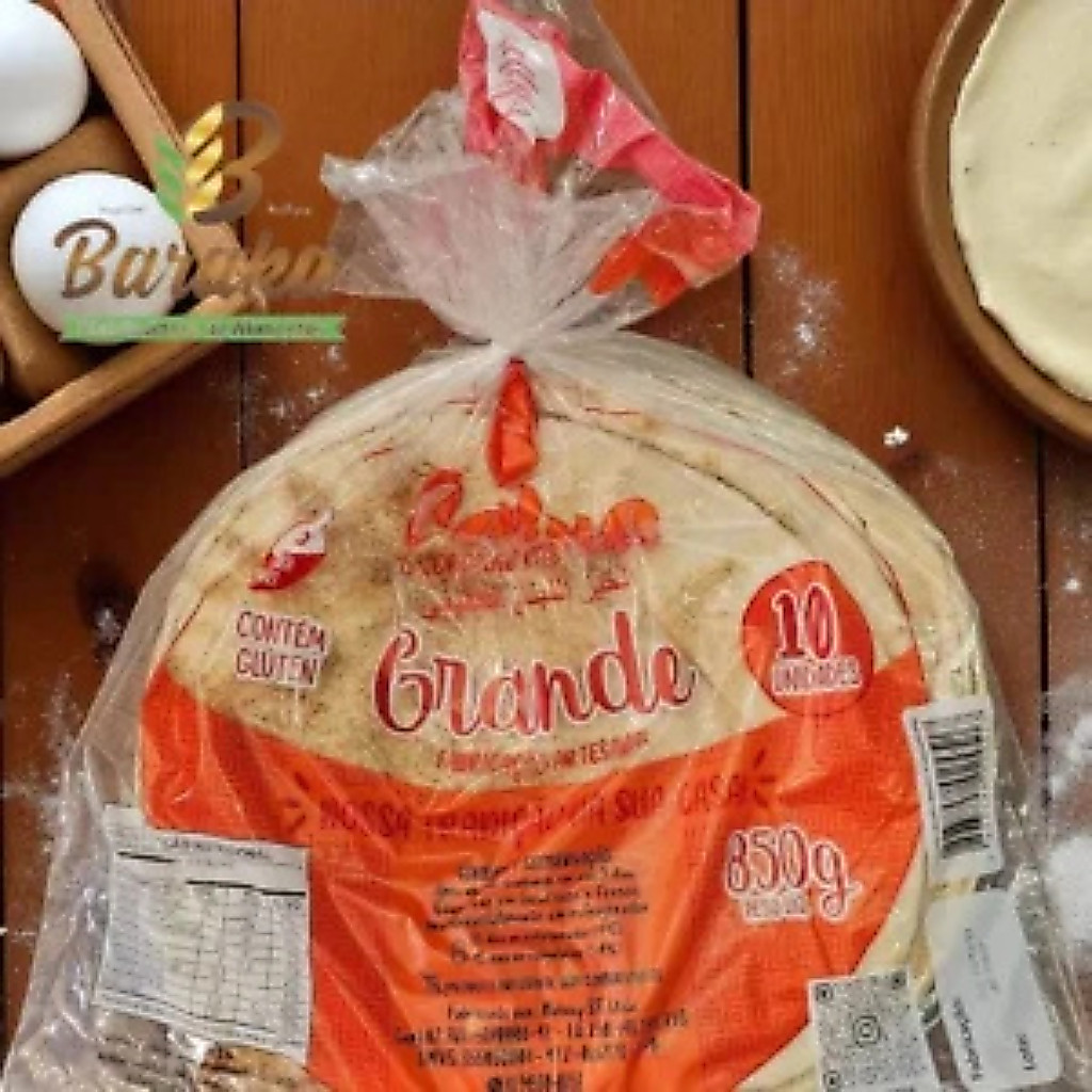 Pão arabe GRANDE -  850 gramas (por unidade)