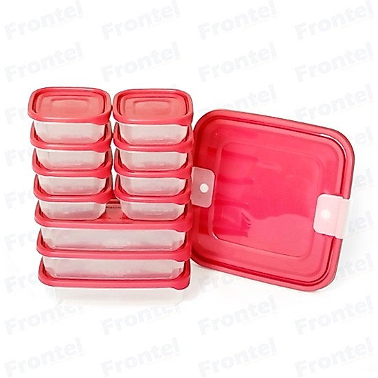 Kit 12 Potes Plasvale BPA Free Organizador de Alimentos Mantimentos Marmita Empilhavel hermético microondas freezer geladeira mantimentos marmita vasilha cozinha multi-uso tapoware armário geladeira eletrolux organizado