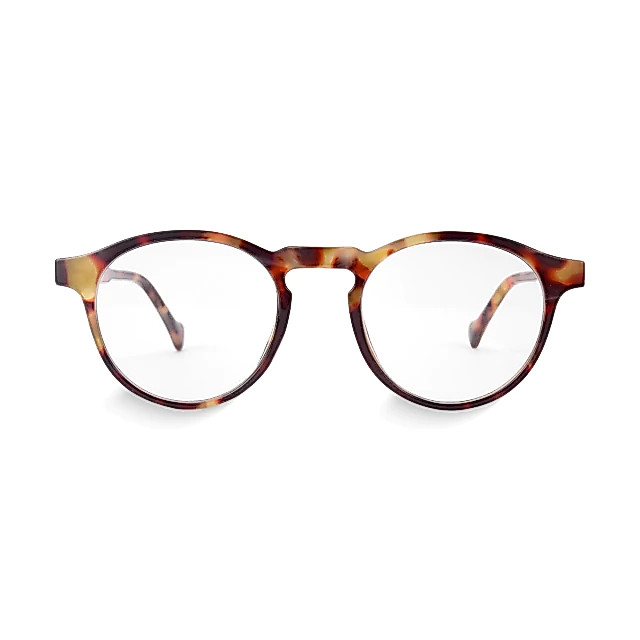 Óculos de Grau Redondo Mira Tortoise Giorno Armação Premium Retrô Unissex Leve Confortável