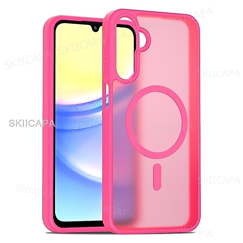 Capa Magnética Fosca À Prova De Choque Para Samsung Galaxy A56 A36 A26 A16 A06 A55 A35 A25 A15 Dura De Carregamento Sem 