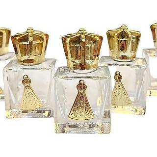 Kit 6 Garrafinha Água Benta Nossa Senhora Aparecida Lembrancinha Eucaristia Crisma Batizado Comunhão Casamento Promoção