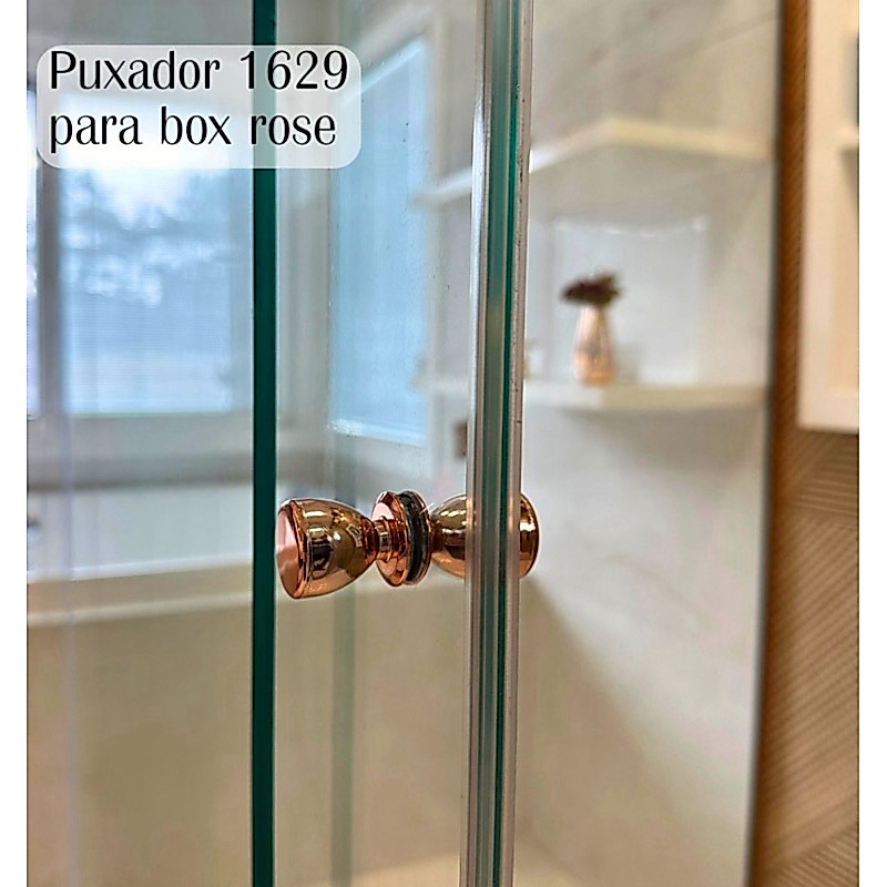 Puxador Duplo Box blindex/ Vidro FACIL INSTALAÇÃO — imagem 2 de 2