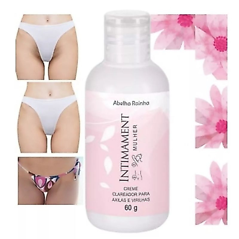 INTIMAMENT – Creme Clareador Axilas e Virilhas 60g Abelha Rainha  Clareia Manchas, Hidrata - 2222