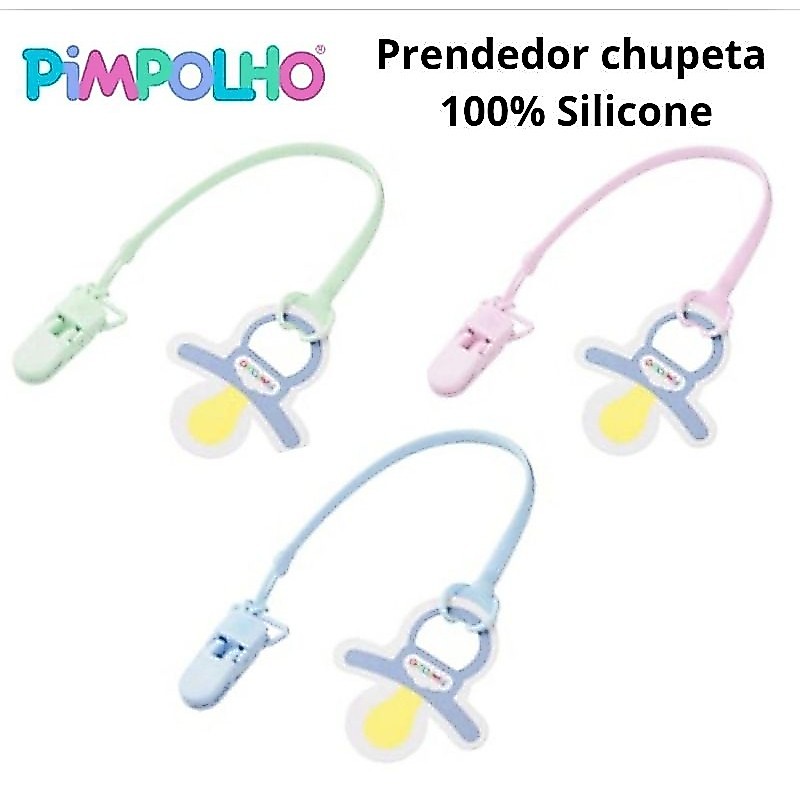 Prendedor de chupeta de silicone macio 30cm Pimpolho
