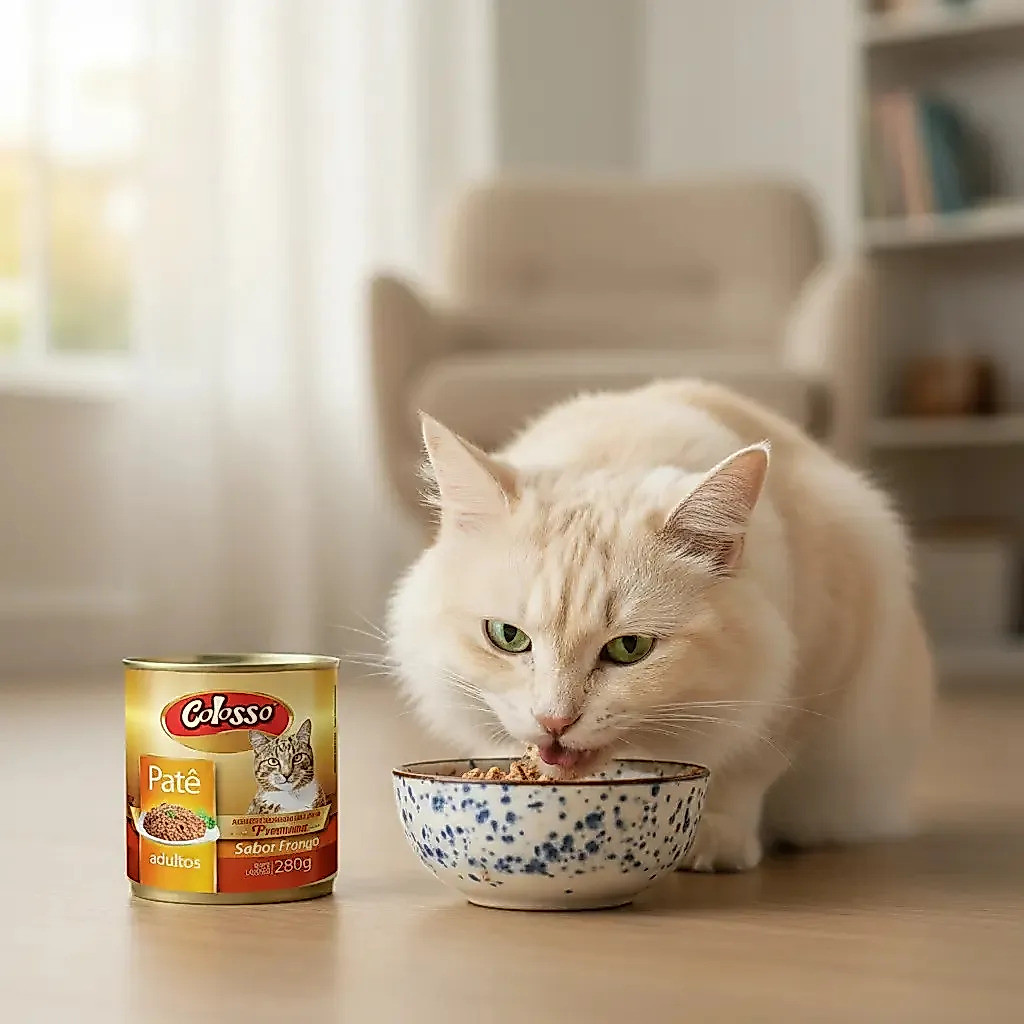 Kit 12 Un - Patê Colosso para Gatos Frango 280g — imagem 2 de 2