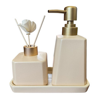 conjunto 3 pecas P/ banheiro kit lavabo completo Luxo cerâmica Premium