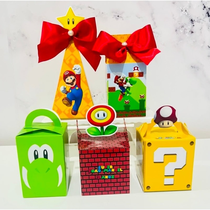 PEGUE E MONTE SUPER MARIO - KIT FESTA |LEMBRANCINHAS CASA ESCOLA | CAIXINHA PERSONALIZADA | MESVERSÁRIO ANIVERSÁRIO