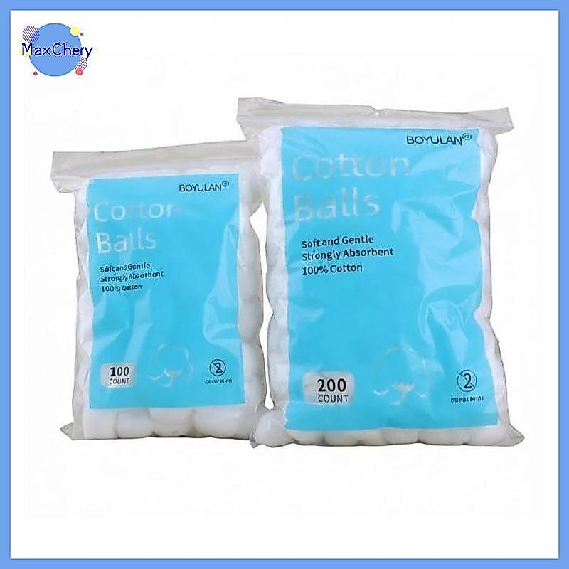 MCHY > Bolas Absorventes De Algodão Puro 100/200 Unidades , Macio , Sem Fiapos , Multiuso , Para Salão De Beleza , Remoç