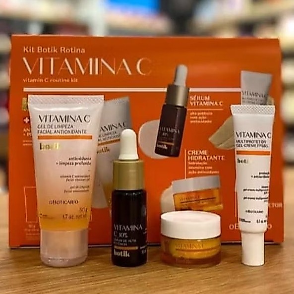 Kit completo Rotina Botik Vitamina C (4 itens)