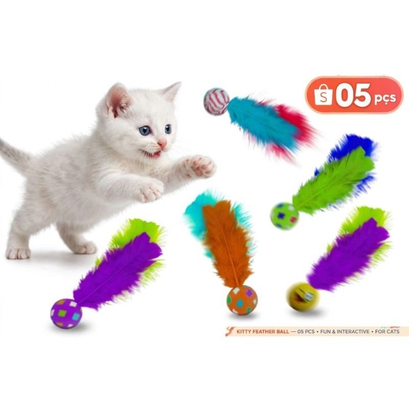 5 Brinquedo pet Ping pena bolinha pula pula interativa para Pets