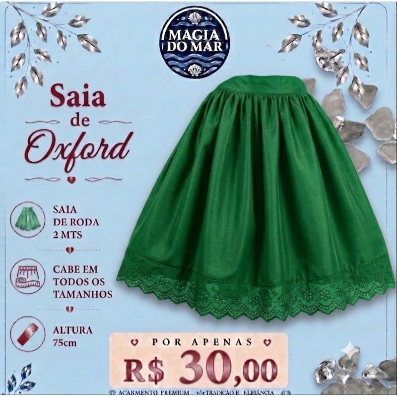 SAIA DE UMBANDA/CANDOMBLÉ/KIMBANDA RAÇÃO VERDE - 2 M