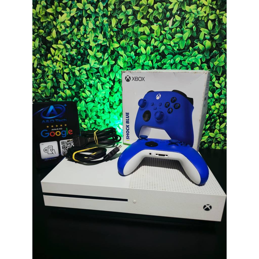 Console Xbox One S 1TB Controle Series Shock Blue (Com Garantia | Troco | Entrego | Parcelo)