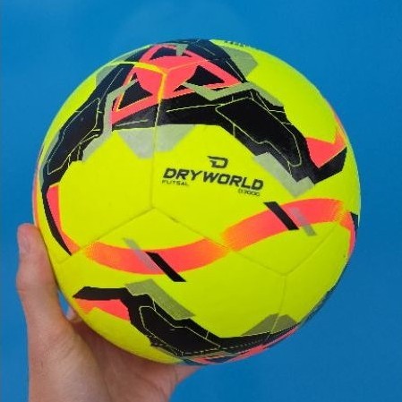 Bola De Futsal Dryworld D3000 Oficial Profissional Termofusão Quadra Salão Resistente Amarela