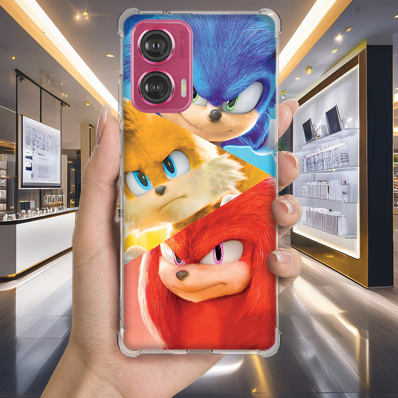 Capa Capinha MOTO G50 G42 G41 G35 G34 G32 G31 G24 G23 Anti-impacto Personalizada gamer SONIC (4154)