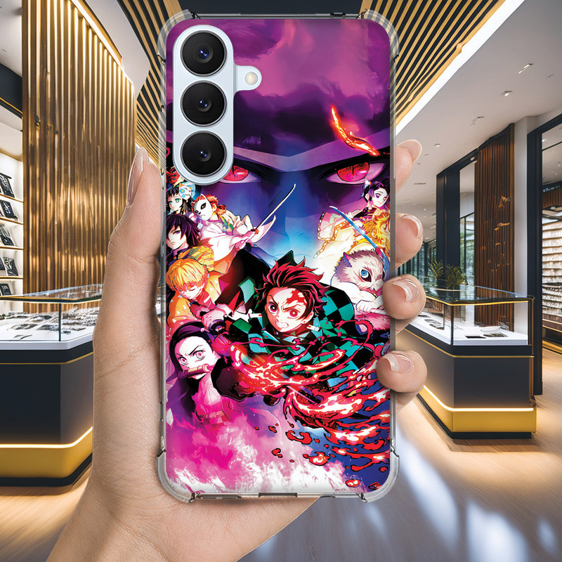Capa Capinha GALAXY A32 A31 A30 A25 A04E A04 A03 CORE A02 A01 Anti-impacto Personalizada anime DEMON slayer (3455)