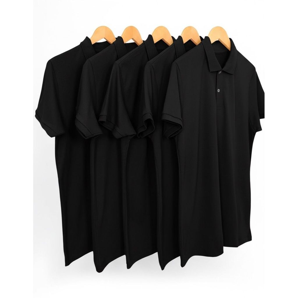 Kit 5 Polo Masculina THB /P ao G3 Piquet Algodão/Poliester Premium – Ideal para Uniforme e Dia a Dia