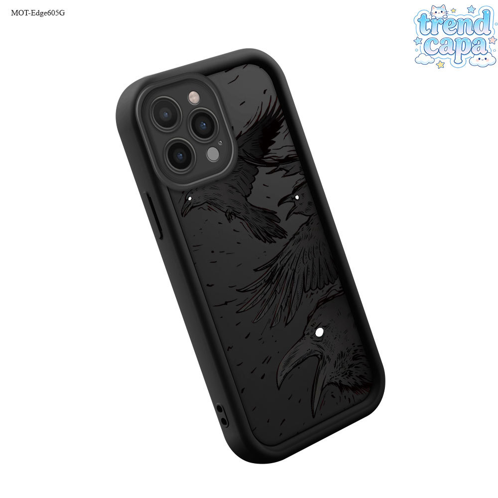 Capinha Estampa Corvo Para Motorola Moto Edge 60 40 50 Fusion Neo 5G Capa de Celular TY6334