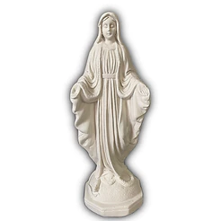 Nossa Senhora das Graças 17,5 cm Gesso Cru