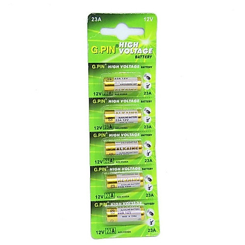 Bat. Para Controle De Portão 12v A23 Cartela Com 5 Peças