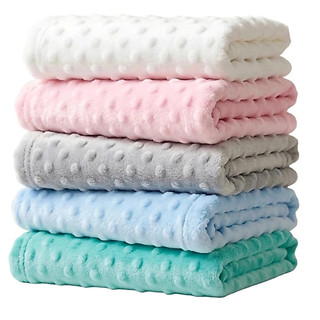 Manta Bebe Saida de Maternidade Antialergica Premium Menino Menina Macia Soft Bolha Pipoquinha