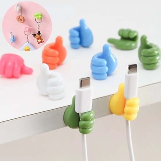 Kit 10/20/30 Peças Ganchos De Silicone Para Parede Do Polegar‑Clipes Adesivos Cabos E Chaves
