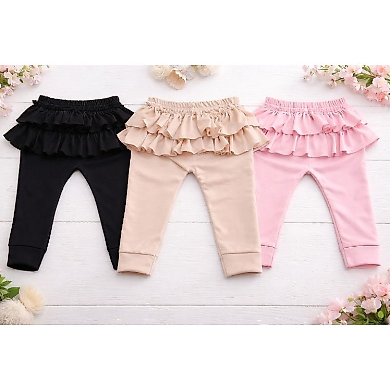 Calça Para Bebes Femininas Malha de Algodão