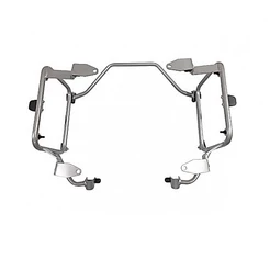 Suporte de Bau Mala Lateral Monokey Chapam Prata - Bmw R 1200 GS 2013 a 2019 / R 1250gs 2020 a 2025
