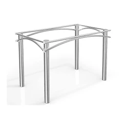 Base Mesa de Jantar Elba M004 AÇO s/Tampo Cromada - Kappesberg
