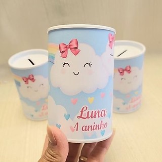 Cofrinho Chuva de Amor - Lembrancinha Chuva de Amor FAZEMOS EM QUALQUER TEMA