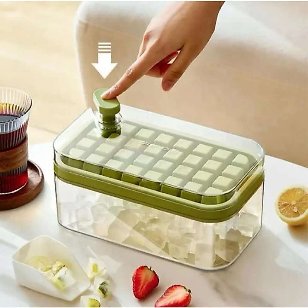 Conjunto de formas de gelo em silicone com caixa, material seguro para alimentos--1062