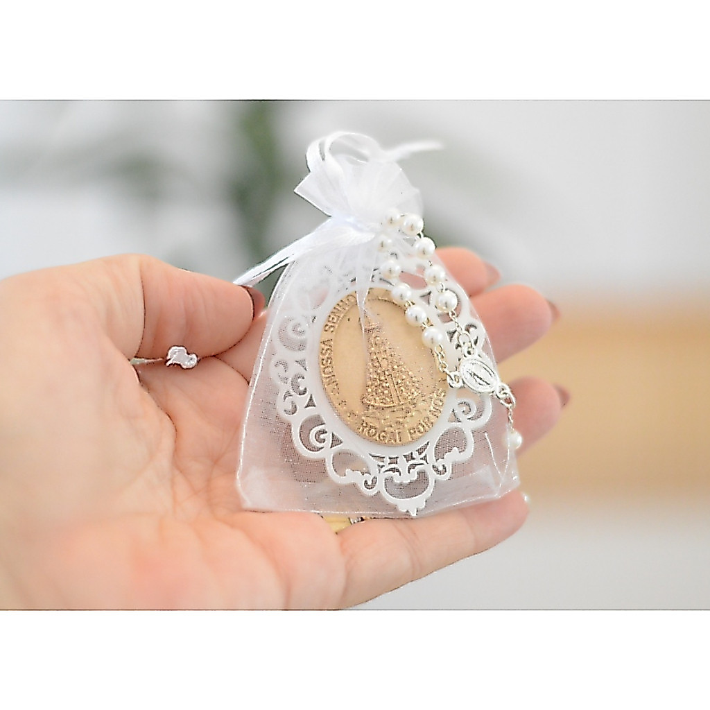 Kit 15 Lembranças Nossa Senhora Aparecida Decoração Festa Casamento Batizado Sacra Imã