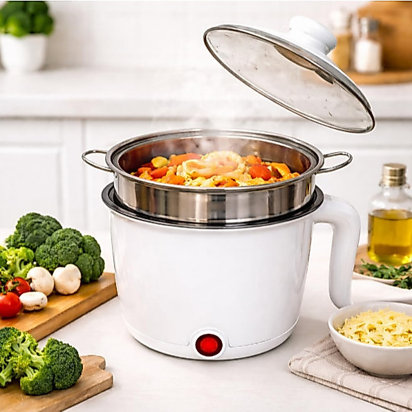 1.8L Panela De Arroz Elétrica Multi-Camadas/De Dupla Camada Dormitório Doméstico Funções