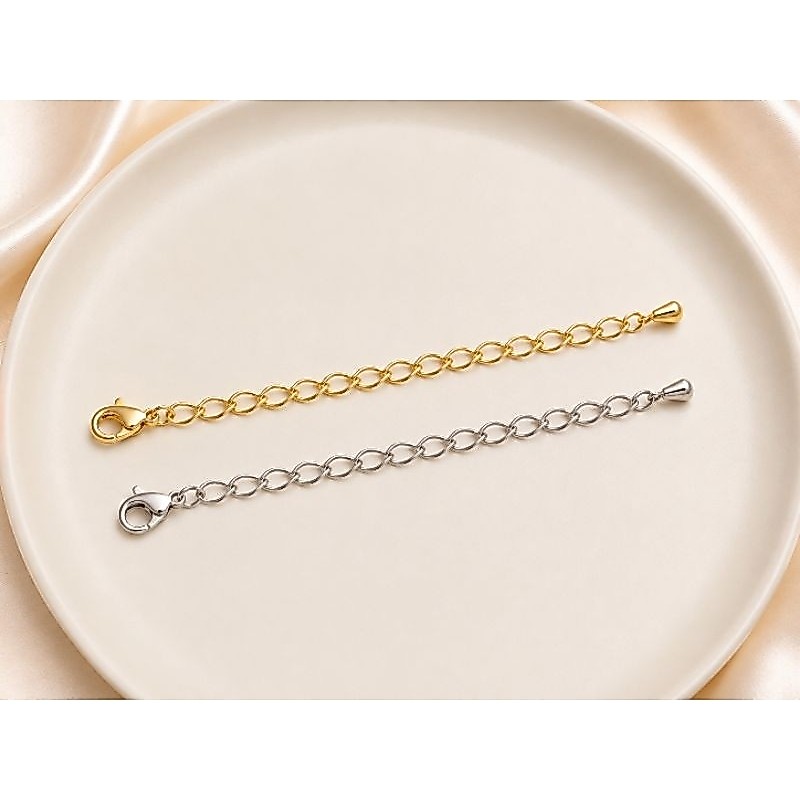 Prolongador Extensor de Colar e Pulseira 10cm ou 15cm Dourado ou Prata