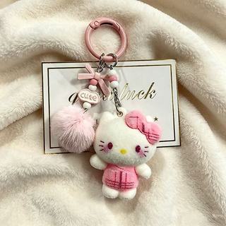 Acessório de pingente fofo para decoração de bolsa, presente com padrão retrô de gatinho, mochila doce e feminina para m