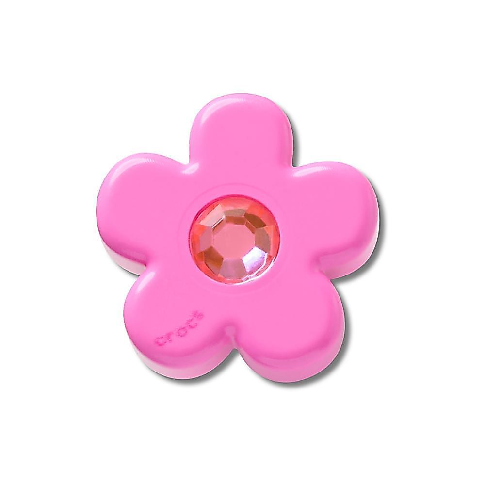 Jibbitz™ Flor Rosa Com Gema Único