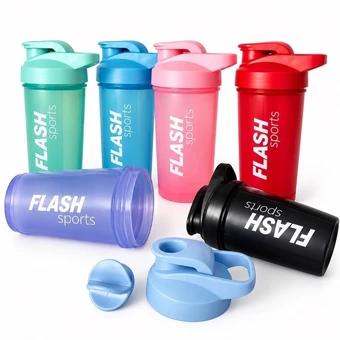 COQUETELEIRA COM MOLA PLASTICO 500ML AGUA ACADEMIA TREINO
