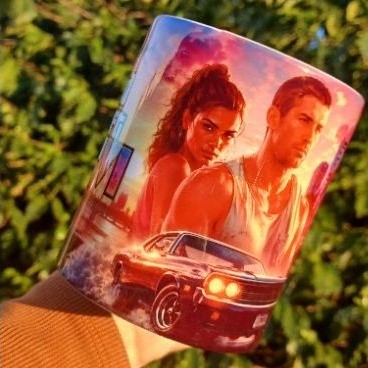 Caneca Personalizada GTA 6 – Gamer 325ml – Presente para Fãs de GTA VI