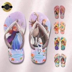 Chinelo Havaianas Infantil Menina Kids Slim Princess Magia Princesa Sandalia Original Lançamento