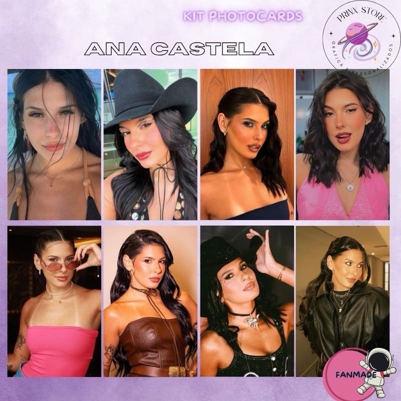 KIT PHOTOCARDS ANA CASTELA COUNTRY SERTANEJO POP FANMADE (LEIA A DESCRIÇÃO) — imagem 2 de 2